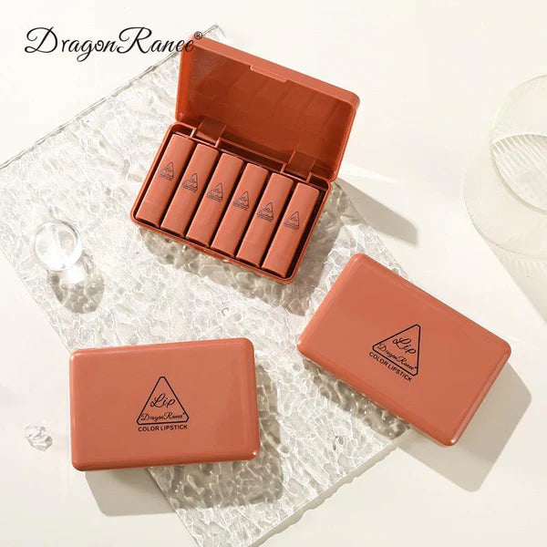 Dragon Ranee Set Of 6 Velvet Long Lasting Waterproof Lipstick