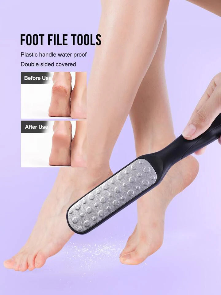 Double Sided Plastic Handle Foot Callus Remover Grinding Filler