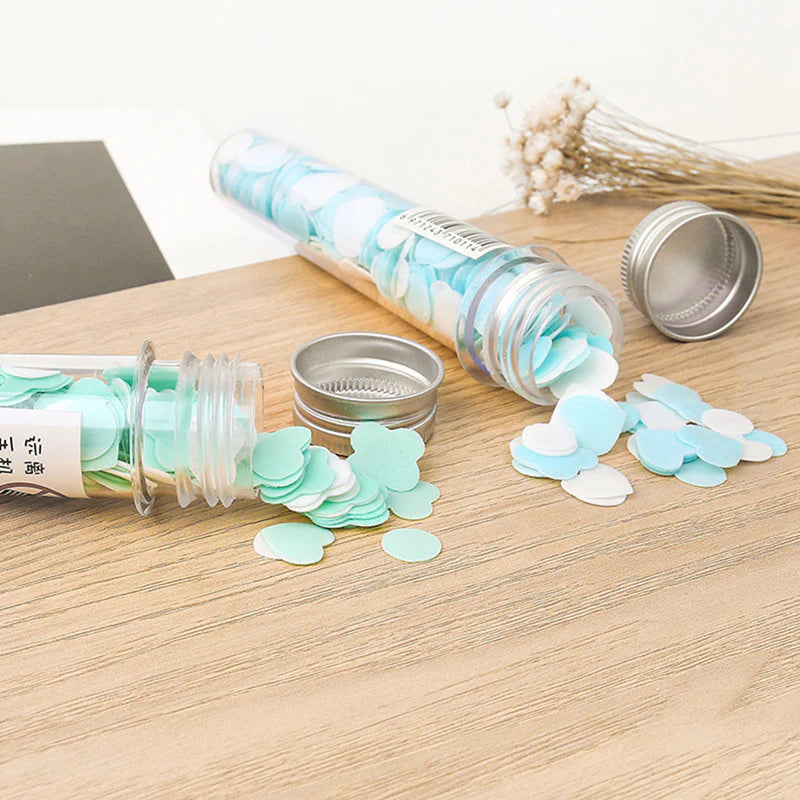 Skin Care - 1 Piece Portable Mini Body Washing Bath Test Tube Confetti Foaming Flower One Time Paper Soap Slice Travel Accessary