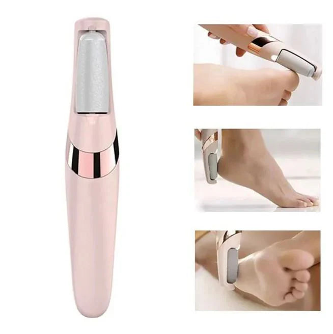 Electric Foot Callous Remover Power Source/Cell Both Foot File & Dead Skin Remover For Feet, Professional Pedi Foot Care Hard Cracked Dry Skin Finishing Touch Flawless Pedi File