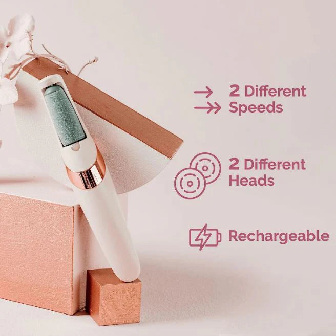 Electric Foot Callous Remover Power Source/Cell Both Foot File & Dead Skin Remover For Feet, Professional Pedi Foot Care Hard Cracked Dry Skin Finishing Touch Flawless Pedi File