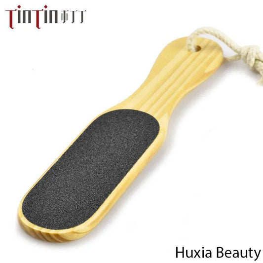 Huxia Beauty Wooden Foot Scrubber 2 Sided