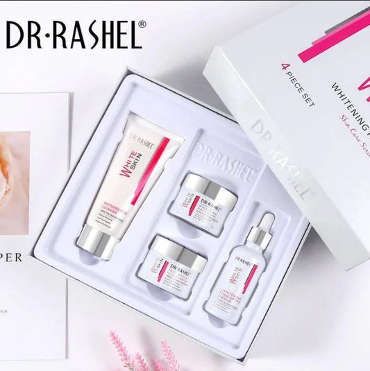 Dr.Rashel 4 PC Set Whitening Fade Dark Spots Skin Care Whitening Solution Series DRL - 1556