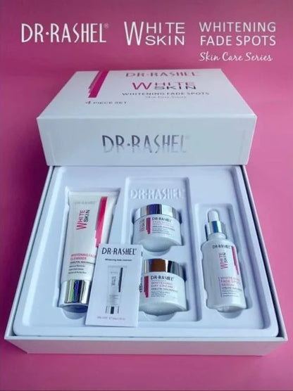 Dr.Rashel 4 PC Set Whitening Fade Dark Spots Skin Care Whitening Solution Series DRL - 1556