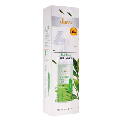 Chirs's Tea Tree Face Wash Oil Control Anti Acne Whitening Cleansing Mousse 150ML CH-0017