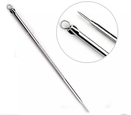 (1 Pc) Blackhead Remover Pin Needle Extractor Acne Pimple Cleaning Tool Black Head Removal Stainless Steel Stick - Whitehead Blackhead Remover Pin