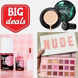 3 In 1 Makeup Deals Sunisa 3in1 Foundation & Benetint & 18 Colors Shimmer Eyeshadow Palette