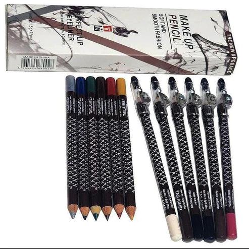 Pack of 12 Cosmetic Perfect Eyeliner Pencils