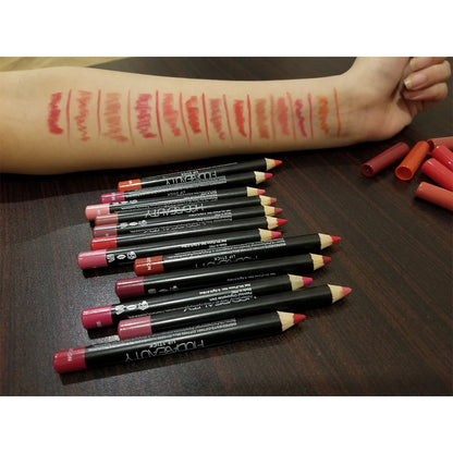 Huda Creamy Matte Jumbo lip Pencils set of 12Pcs