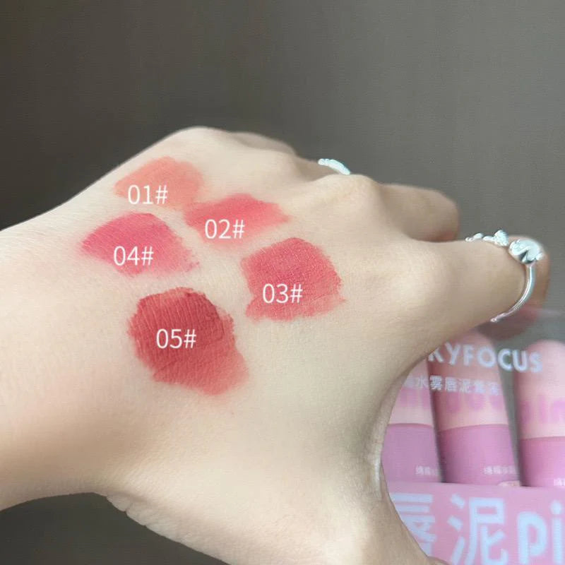 Miss Beauty Set Of 5 Colors Matte Capsule Shaped Lipstick Long Lasting Waterproof Velvet Lipstick