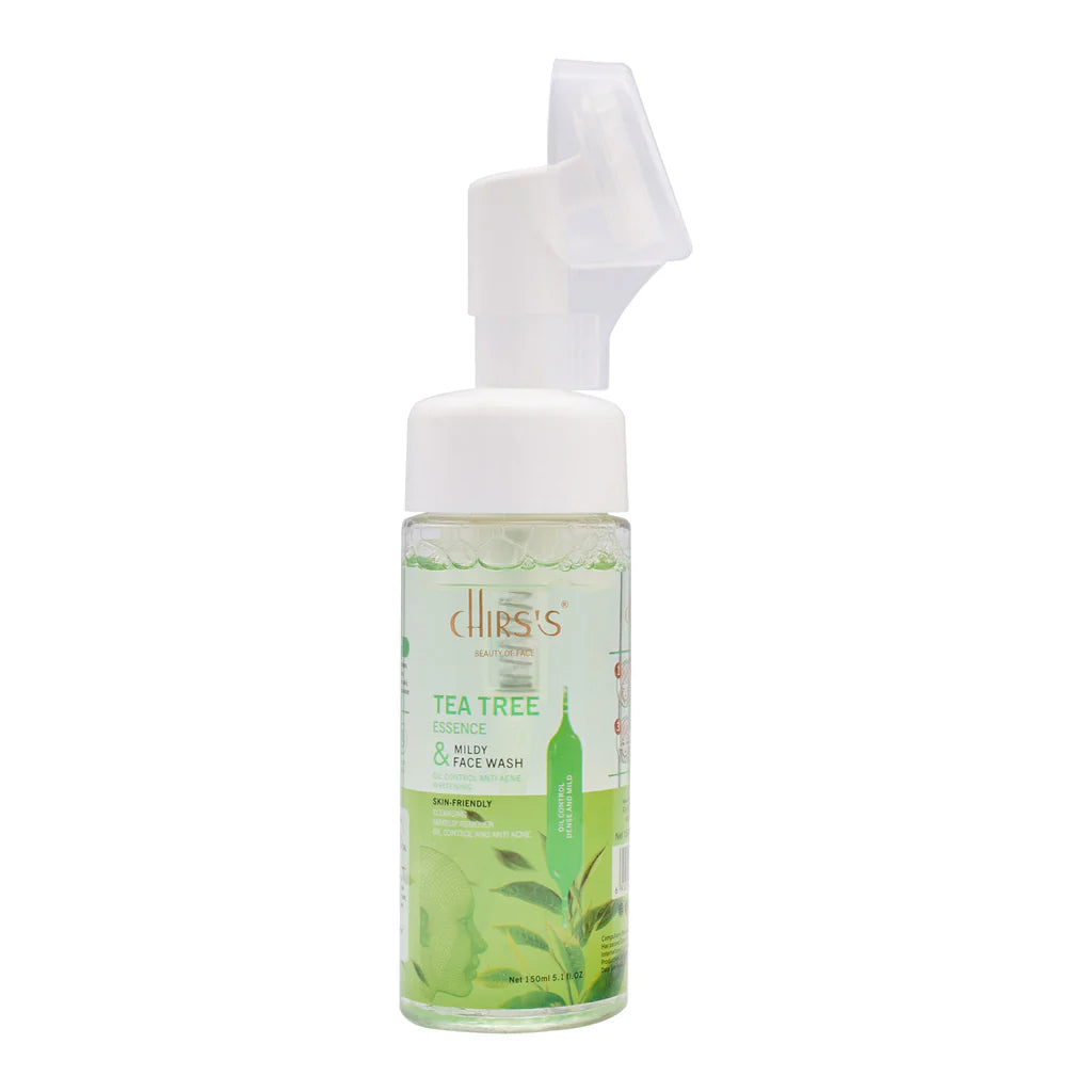 Chirs's Tea Tree Face Wash Oil Control Anti Acne Whitening Cleansing Mousse 150ML CH-0017