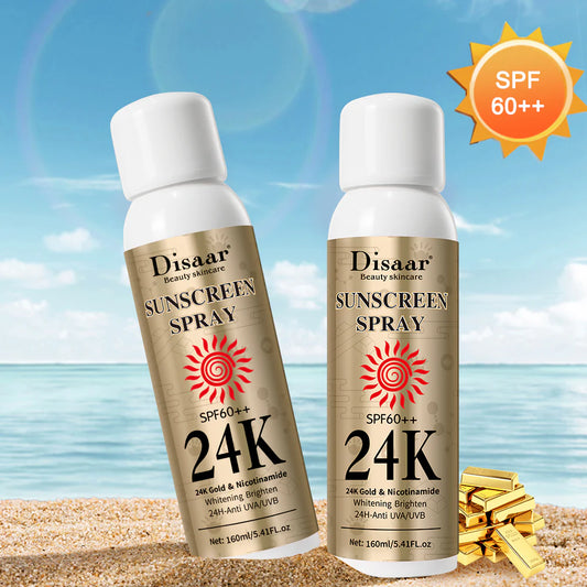 Disaar 24K SPF60 Tinted Sunscreen Anti-UV Long-Lasting Sweatproof Sunscreen Spray 160ml DS5082