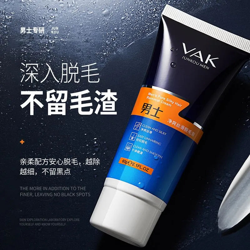 VAK Mens Pure Silky Hair Removal Cream 60g JK31035