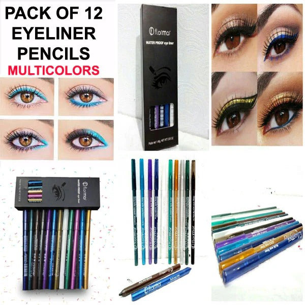 Flormar Glitter Eye And Lip Liner Pack Of 12