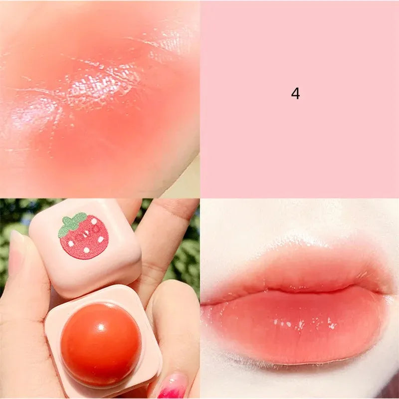 Mini Pudding Change Lip Balm Lasting Nutritious Lipstick Peach Lip Care Lipstick Base Transparent Repair Lipgloss