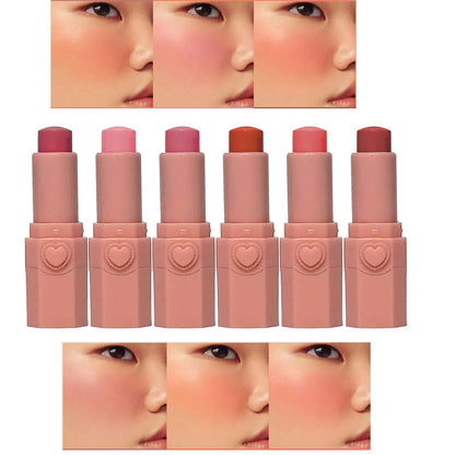 Huxia Beauty Blusher Cream Natural Long Lasting Matte Blush On Stick 6Pcs Set