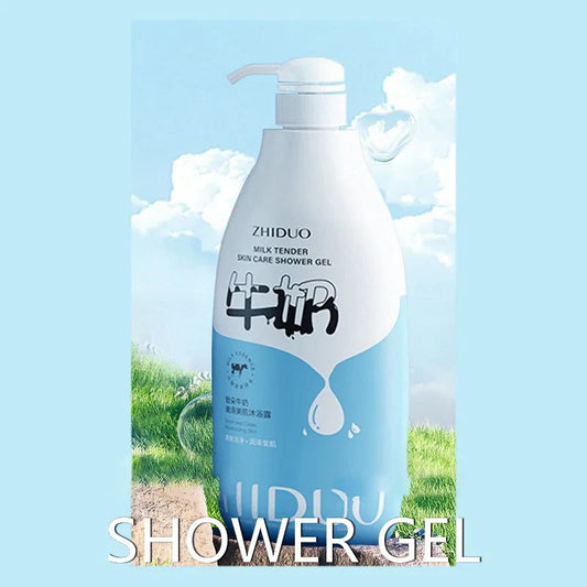 New Zhiduo Milk Tender Skin Care Shower Gel , Deep Cleanses, Smoothes Hair, Controls Oil, And Is Refreshing. 500ml ZD05354