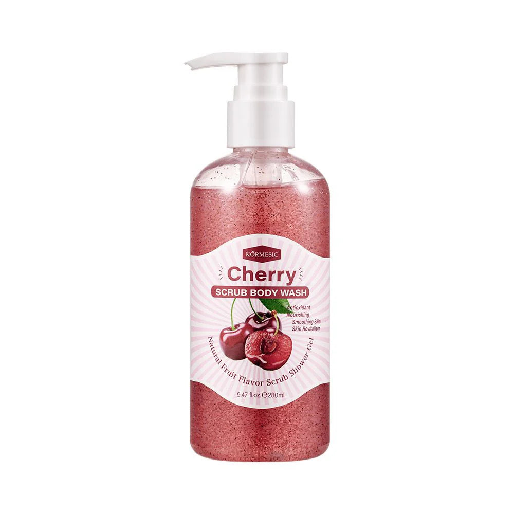 KORMESIC Exfoliating Whitening Cherry Body Scrub & Shower Gel 280ml KMC58904