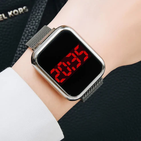 New Magnetic LED chain watch for women