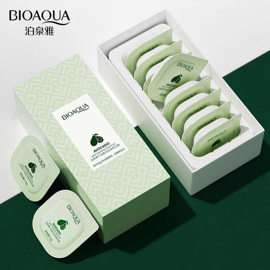 BIOAQUA 8pcs/Box Mud Mask Clean Mung Bean Remove Blackhead - 7.5g X 8 - BQY88539