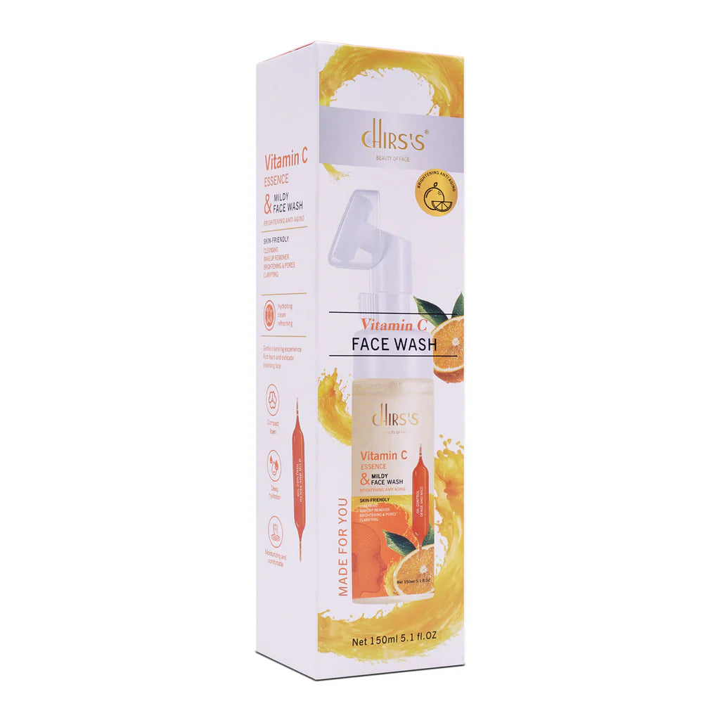 CHIRS'S Cleaning Brightening Anti-Aging Vitamin C Face Wash Cleansing Mousse-150ml