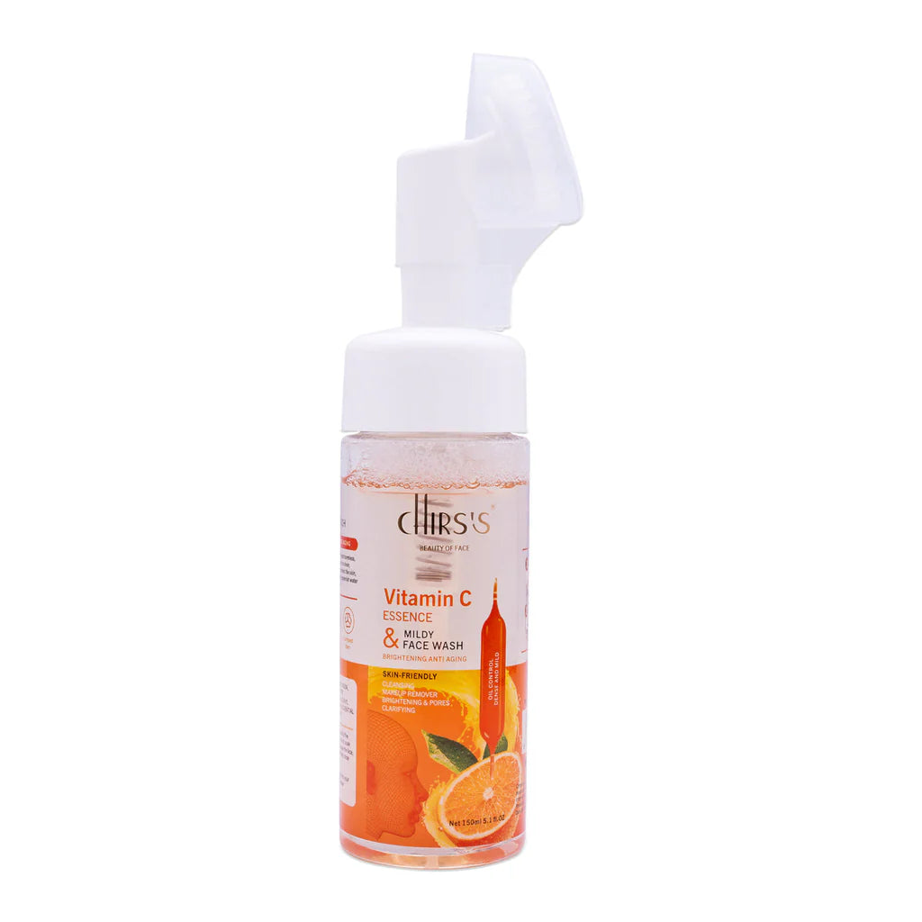 CHIRS'S Cleaning Brightening Anti-Aging Vitamin C Face Wash Cleansing Mousse-150ml