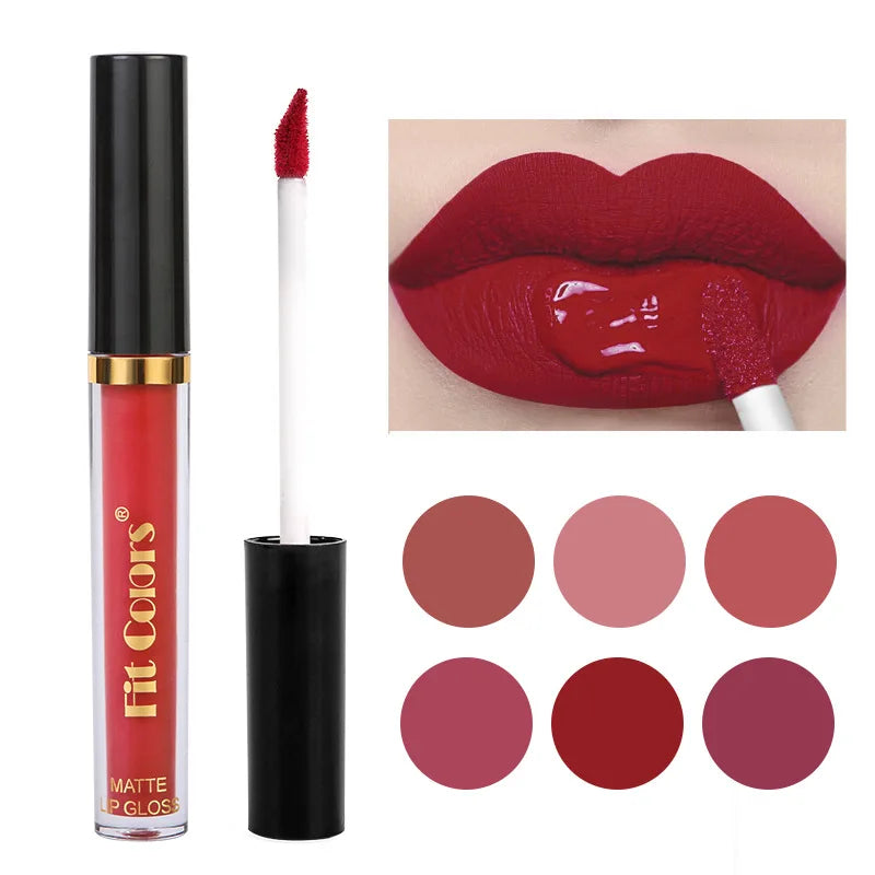 Fit Colours 6pcs Matte Lip Gloss Set