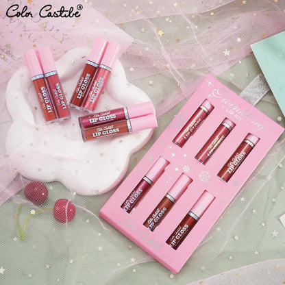 Color Castle 6Pcs Shine And Matte LipGloss Set Twinkling Lip Kit 4205