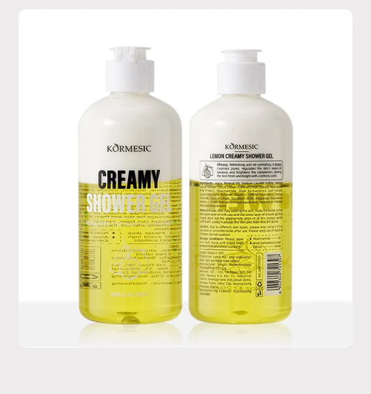 KORMESIC Lemon Creamy Moisturizing And Brightening Body Wash & Shower Gel 290ml