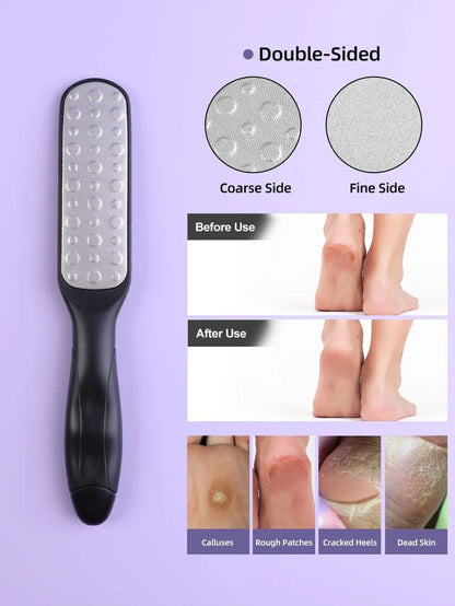Double Sided Plastic Handle Foot Callus Remover Grinding Filler