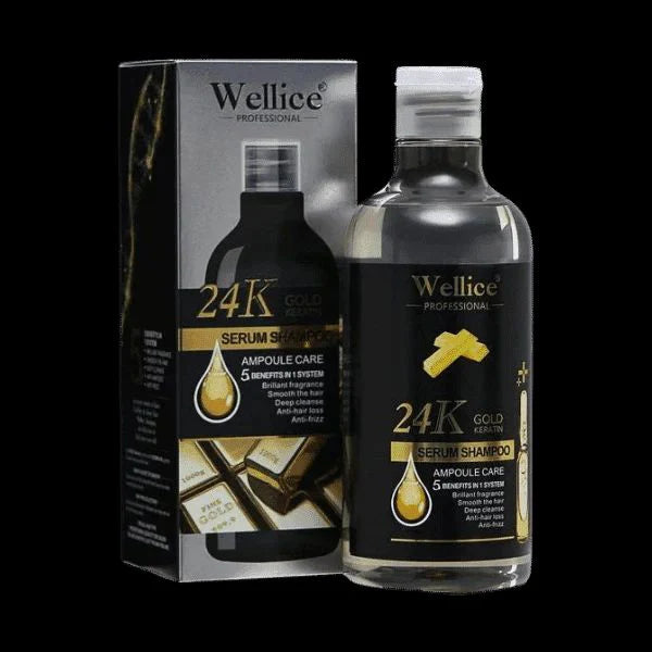 Welice 24K Gold Keratin Serum Shampoo 500ml