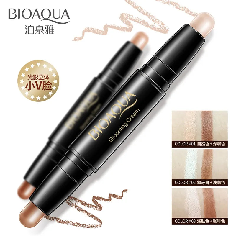 BIOAOUA Double-Headed Repair Stick Concealer Light Shadow Brightning & Whitening Face Stick BQY15325