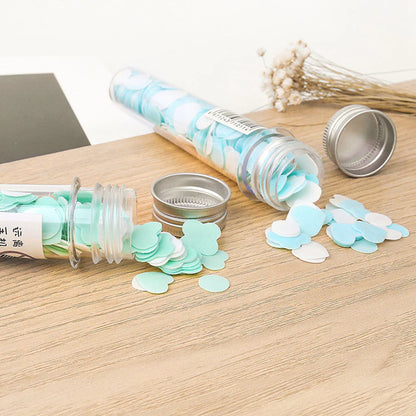 Skin Care - 1 Piece Portable Mini Body Washing Bath Test Tube Confetti Foaming Flower One Time Paper Soap Slice Travel Accessary