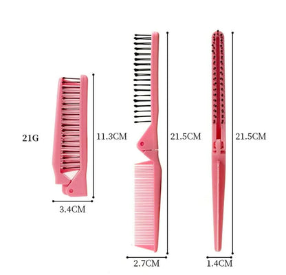 Miss Beauty 1PCS Foldable Comb Beard Moustache Brush Salon Hairdressing Styling Tool In Random Color