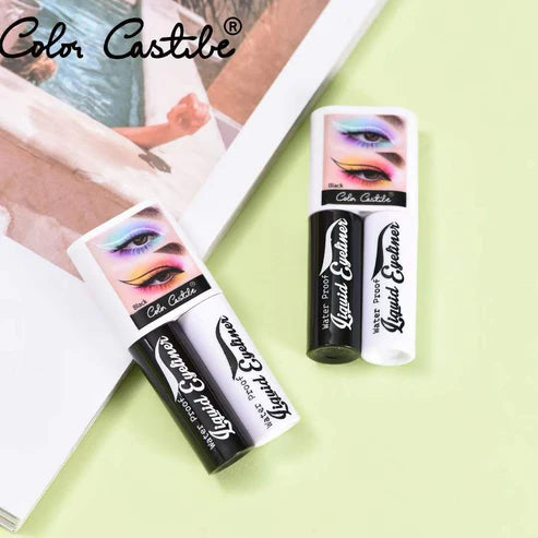 Color Castle 2 in 1 Black & White Liquid Eyeliner For Women And For Girls