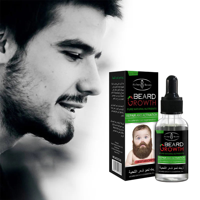 AICHUN BEAUTY Essential Beard Growth Oil 30ml - AC212-5