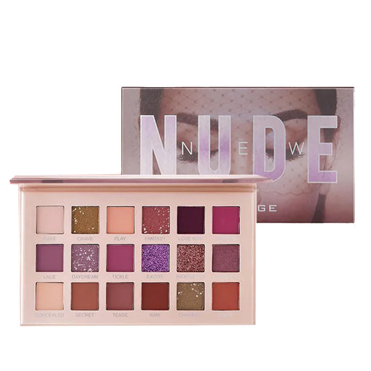 Nude 18 Colors Shimmer Eyeshadow Palette Matte Pigment Shimmer Diamond Eye Palette