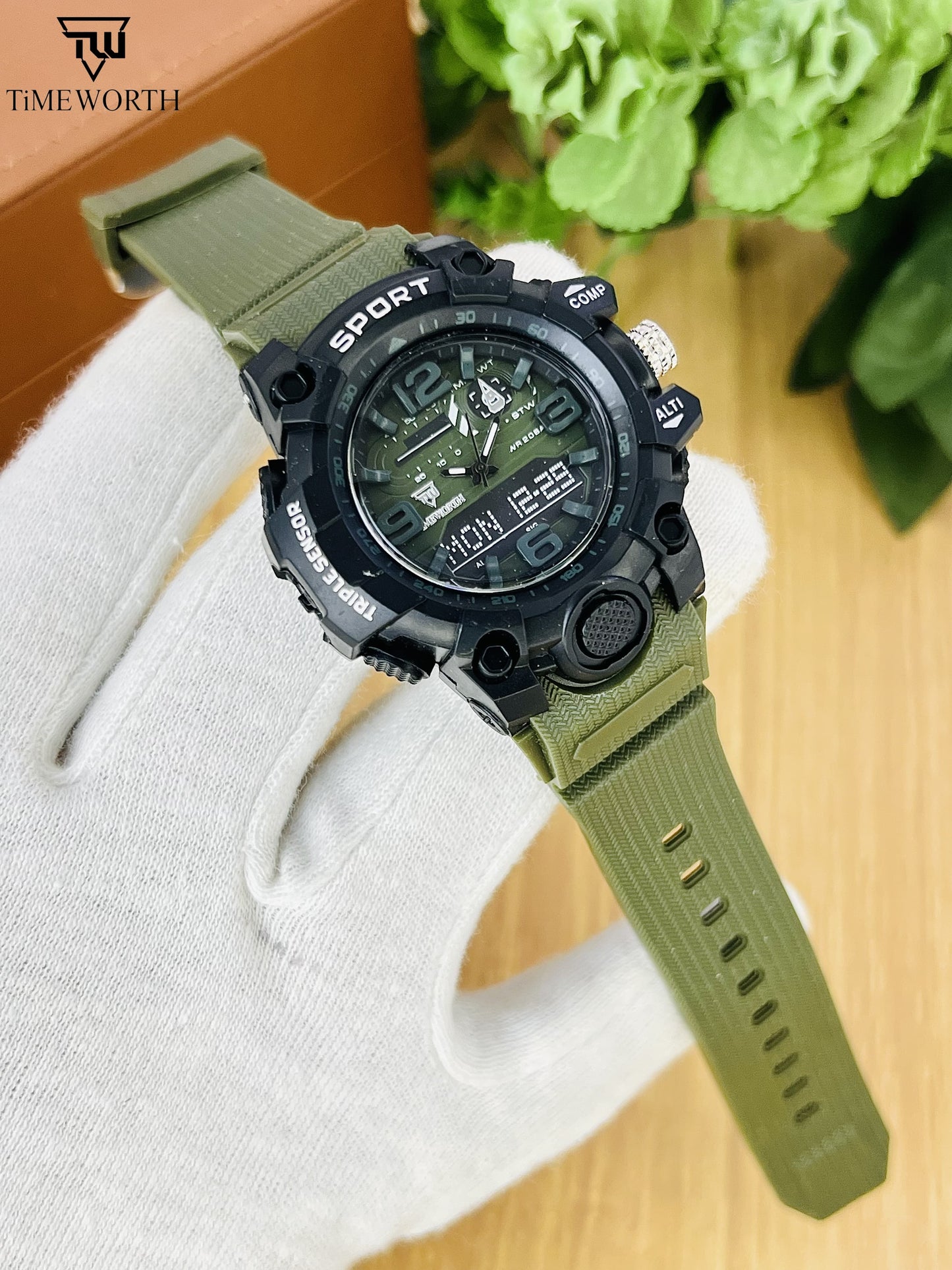 Military Men's Digital Sports Watch For Men Waterproof with LED Back light Watch for Men