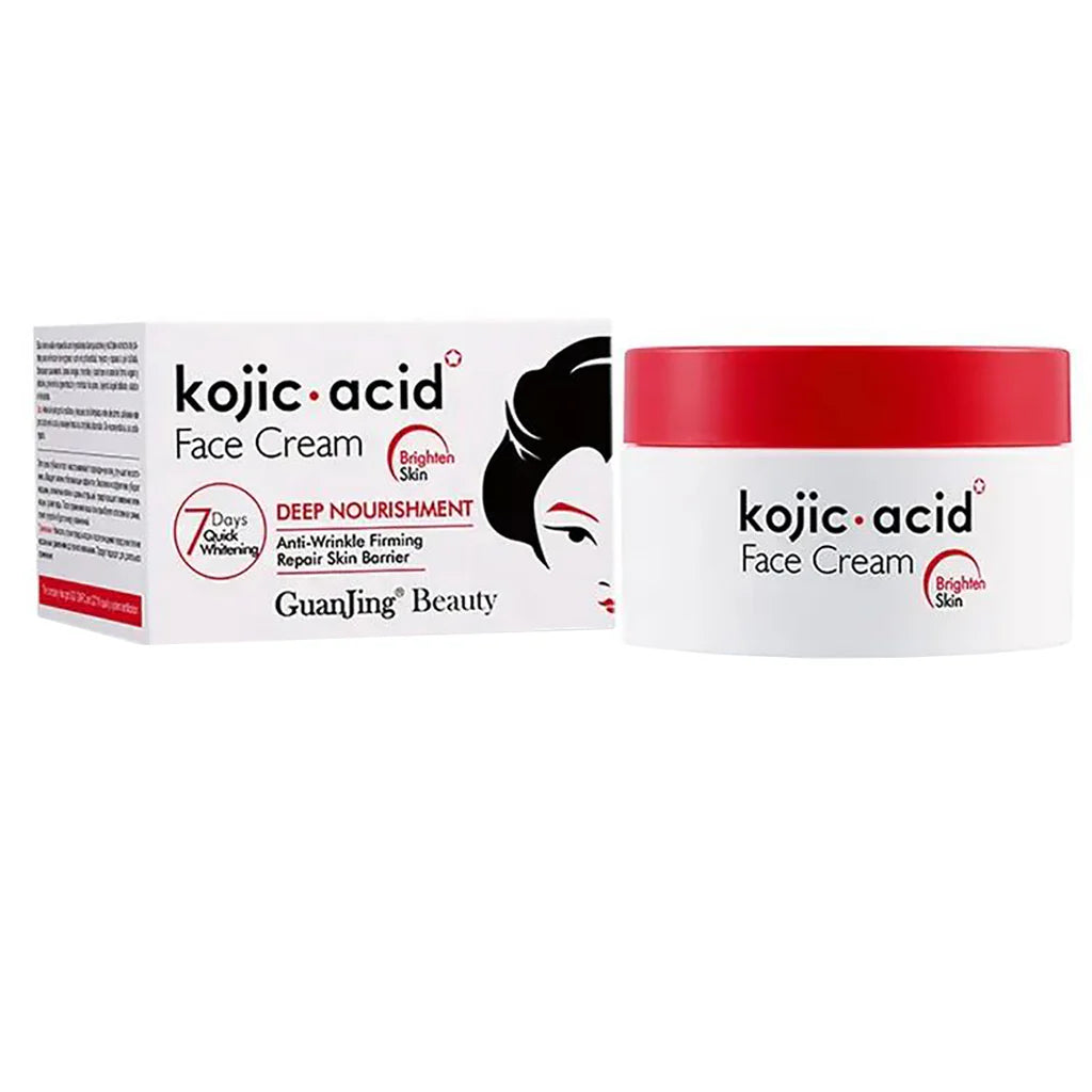 Guanjing Kojic Acid Moisturizing Face Cream Skin Glowing Cream For Dark Black Skin 50g GJ7162