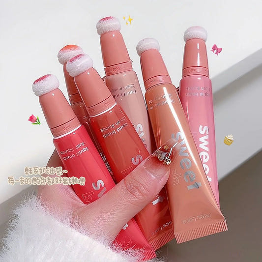 Miss Lara Korean Sweet Blush Liquid Blushes Puff Tube