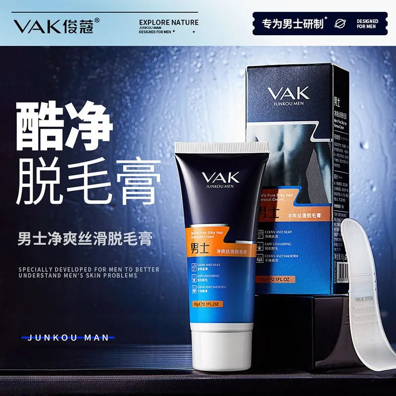 VAK Mens Pure Silky Hair Removal Cream 60g JK31035