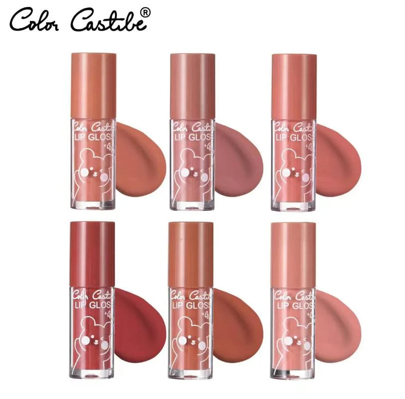 COLOR CASTILE Set of 6 Velvet Long Lasting Waterproof Lipstick Lip Gloss