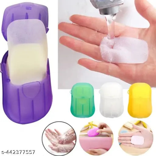 Mini Portable Travel Soap Paper Sheets Disposable Hand Washing Bath Scented Paper Soap For Outdoor Camping Hiking