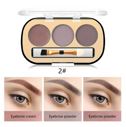 Miss Rose 3-Color Long-lasting waterproof Eyebrow Powder