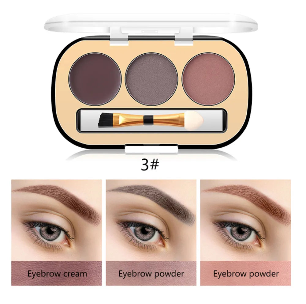 Miss Rose 3-Color Long-lasting waterproof Eyebrow Powder